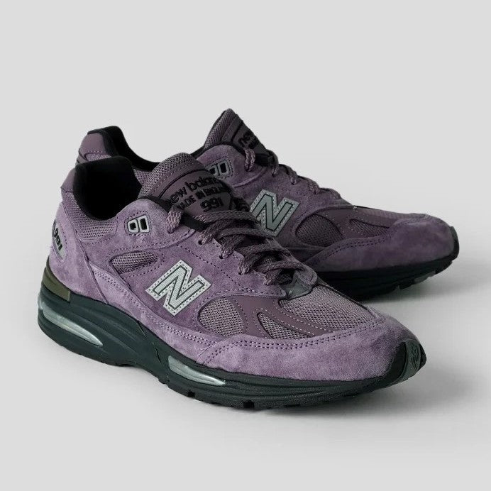 New Balance 991v2 Made in UK Black Plum U991WP2 (via Fullress)