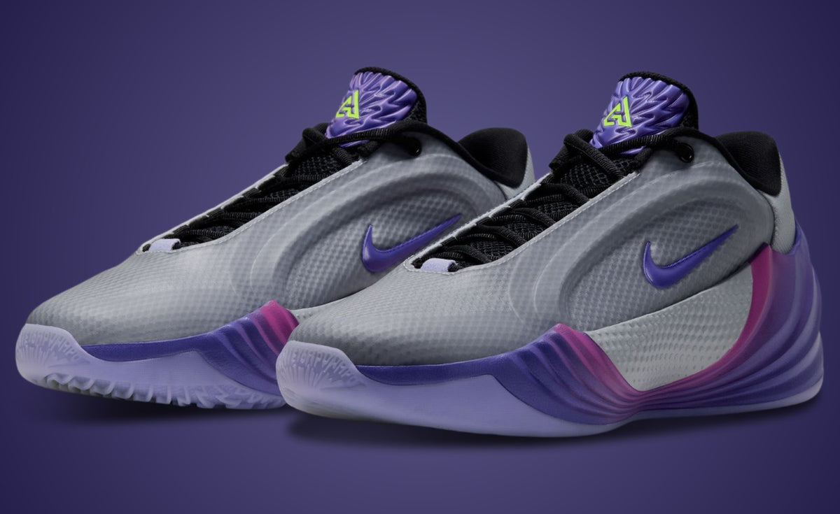 Nike Giannis Freak 8 Wolf Grey Hyper Grape IQ7703-001 pair. Photo via Sole Retriever