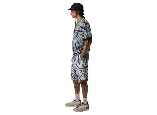 Jordan Brooklyn Fleece Tie-Dye Festival Short in Sail