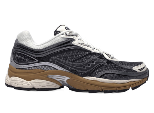 Saucony ProGrid Omni 9 in Gunmetal / Cider