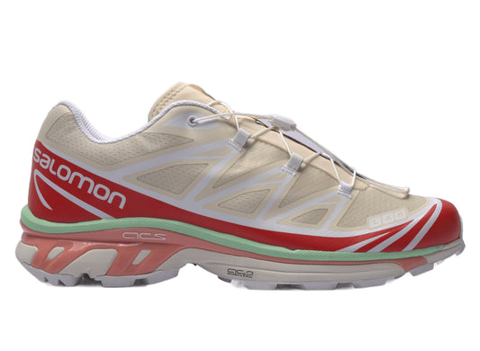 Salomon XT-6 in Shortbread / Poppy Red