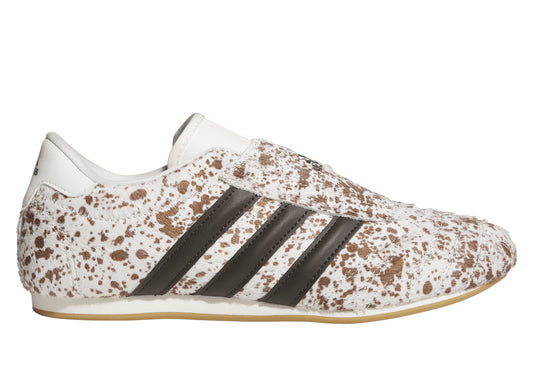 Adidas Taekwondo in Off White and Dark Brown, women's low-top sneaker, lateral view