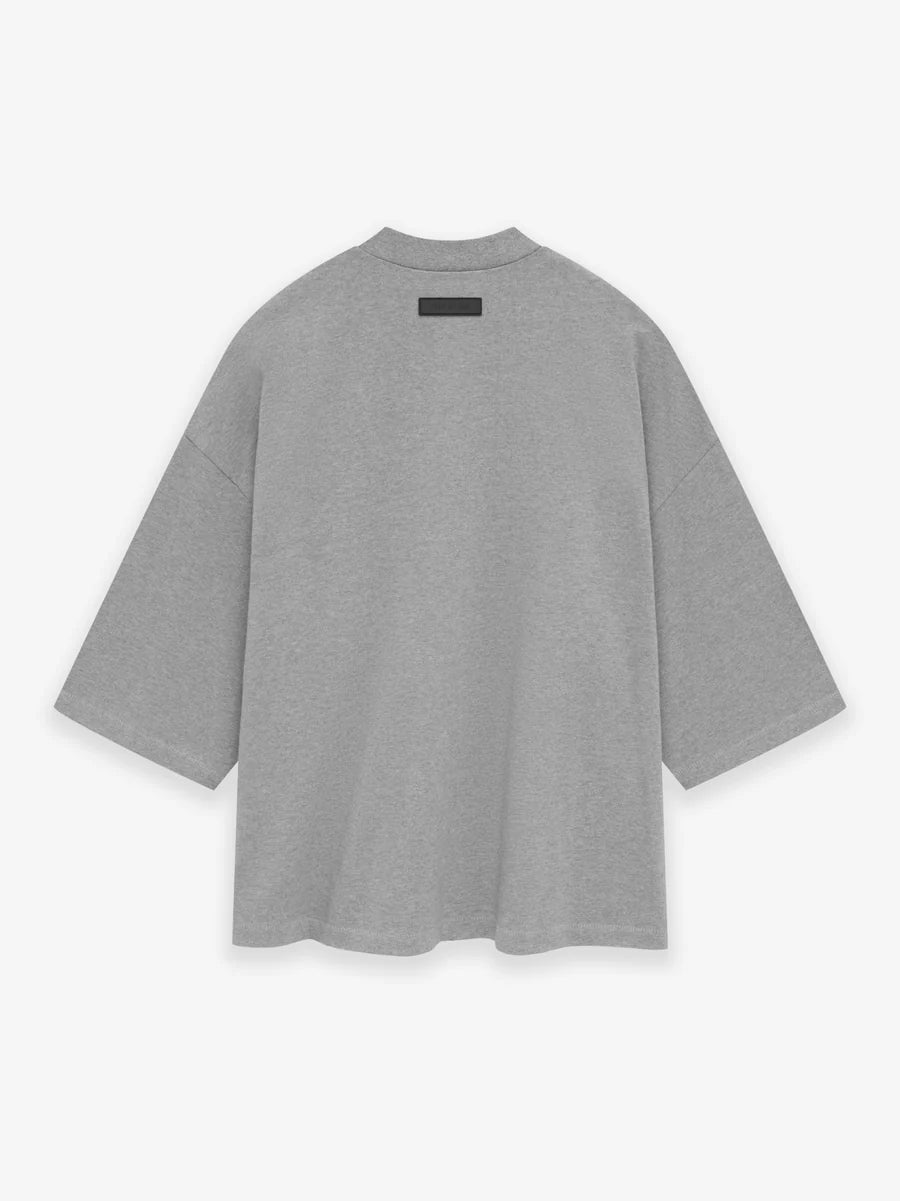 Fear of God Essentials Football Tee in Dark Heather Oatmeal