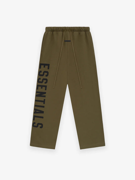 Fear of God Essentials Fleece Relaxed Sweatpants in Olive