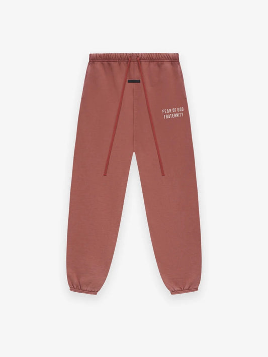 Fear of God Essentials Heavy Fleece Sweatpants in Crimson