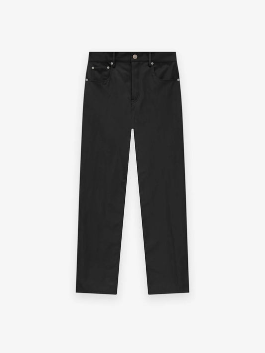 Fear of God Essentials Textured Nylon 5-Pocket Pants in Black