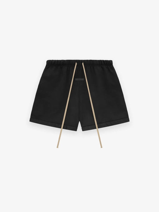 Fear of God Essentials Heavy Fleece Soccer Shorts in Black