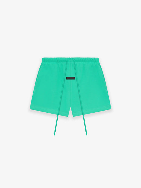 Fear of God Essentials Fleece Running Shorts in Mint Leaf