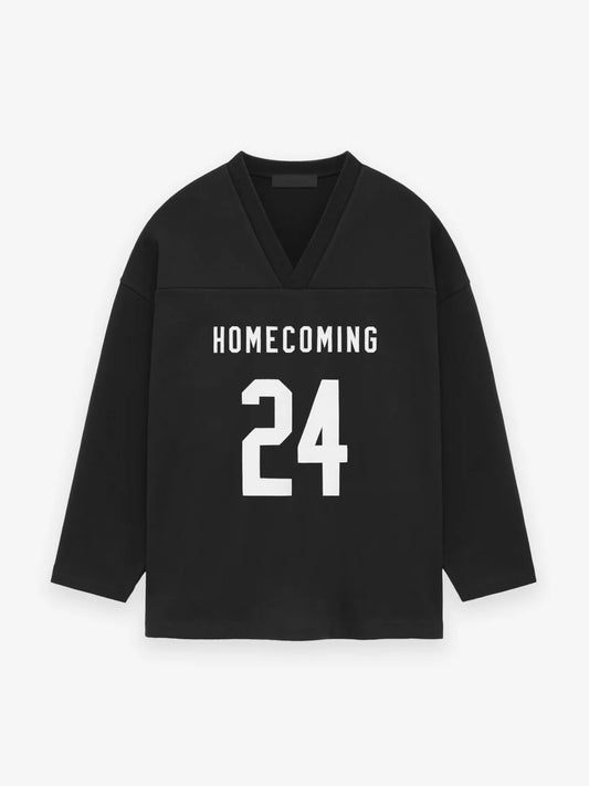 Fear of God Essentials Heavy Fleece Hockey Jersey in Black