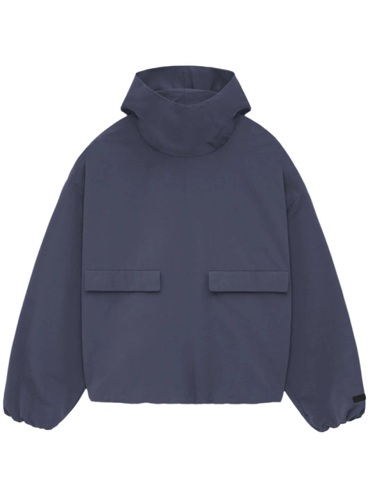 Fear of God Essentials Military Nylon Hooded Anorak in Marine