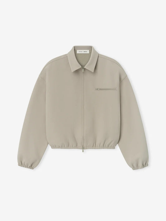 Fear of God Essentials Bonded Canvas Zip-Up Jacket
