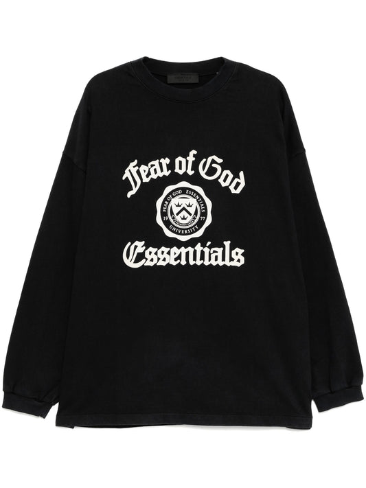 Fear of God Essentials Heavy L/S Tee in Black
