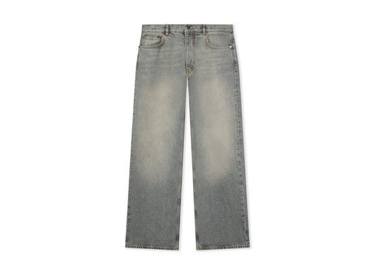 OFF-WHITE Half Arrow Diag Slim Relax Jeans in Sun Faded Grey — view 1