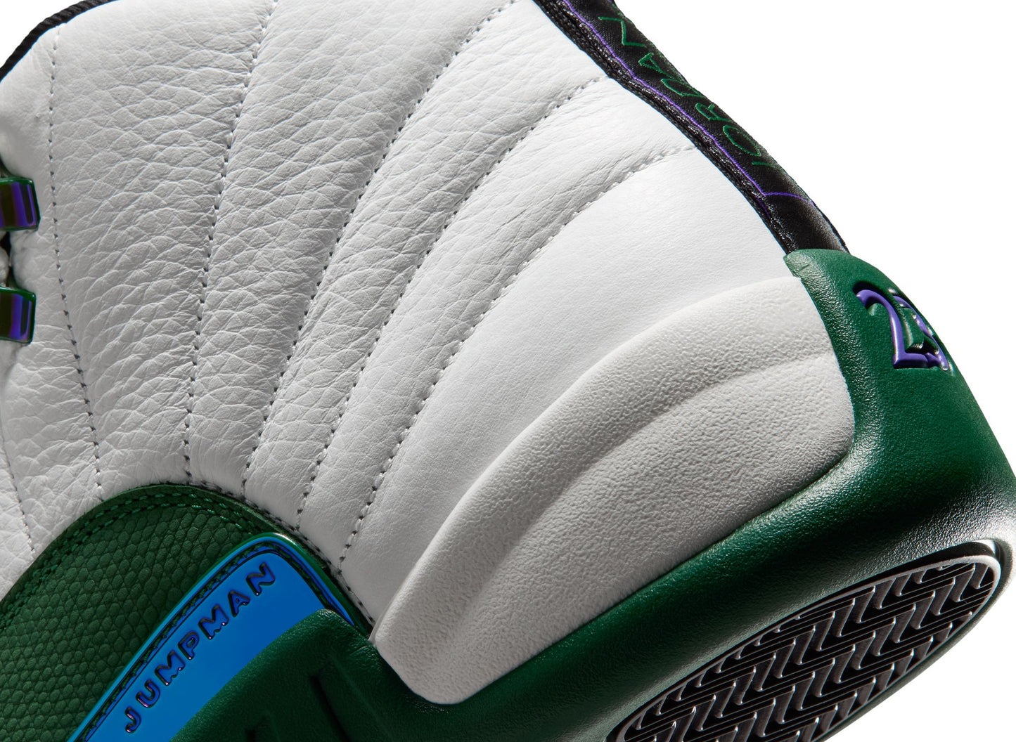 Air Jordan 12 Retro Bucks CT8013-103 heel detail