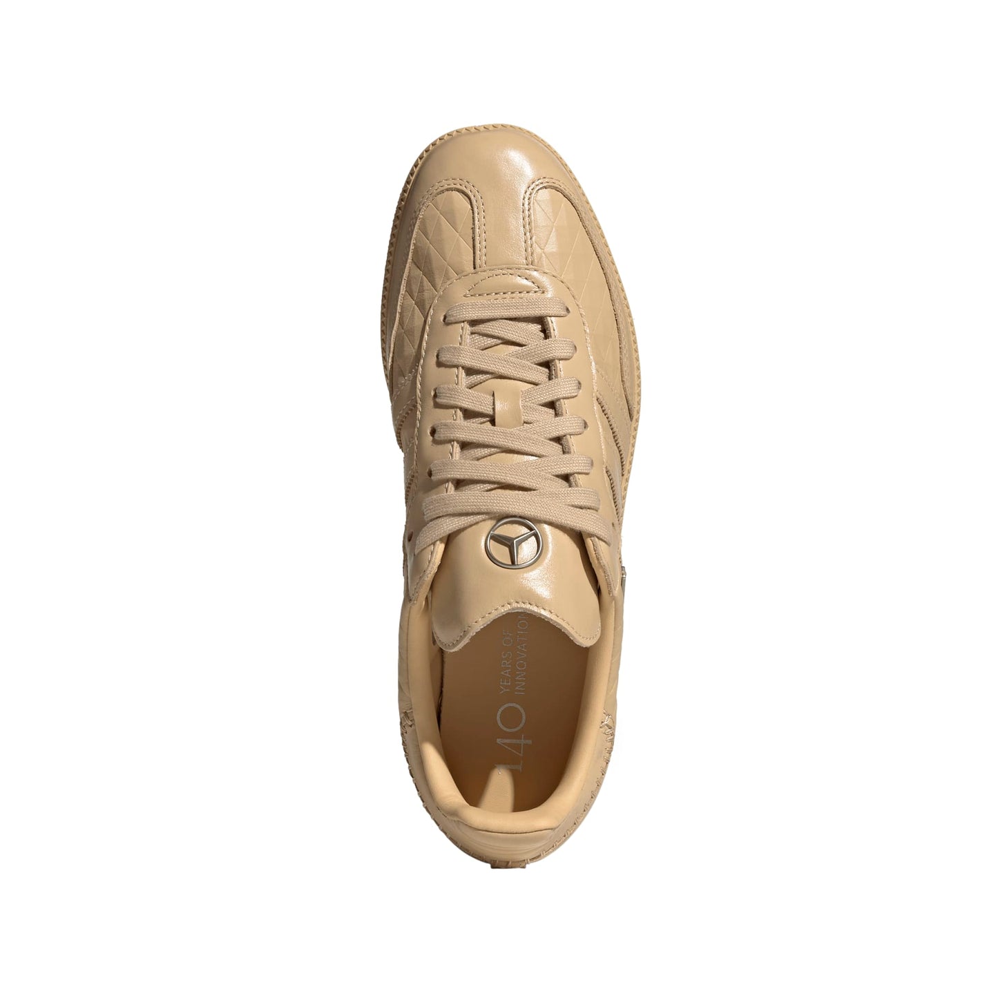 Adidas x Mercedes-Benz Samba OG in Magnesium Beige / Silver Metallic - product view 3