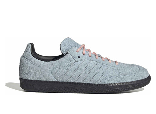 Adidas Samba OG in Clear Sky / Semi Frozen Yellow — view 1