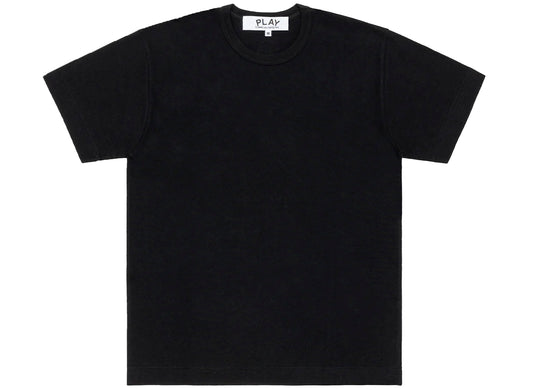 Comme des Garçons Play Red Emblem Back Logo T-Shirt in Black