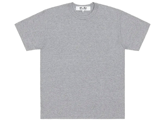 Comme des Garçons Play Black Emblem Back Logo T-Shirt in Grey