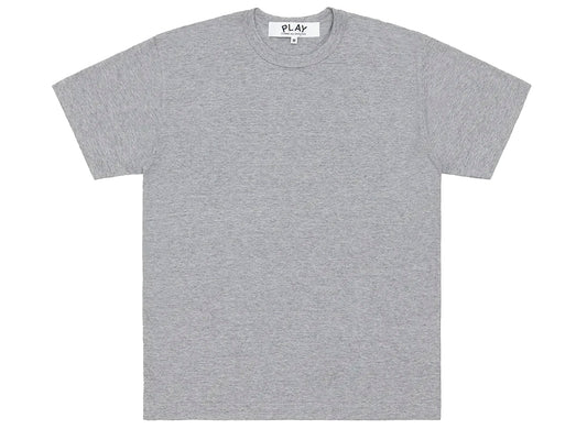 Comme des Garçons Play Red Emblem Back Logo T-Shirt in Grey