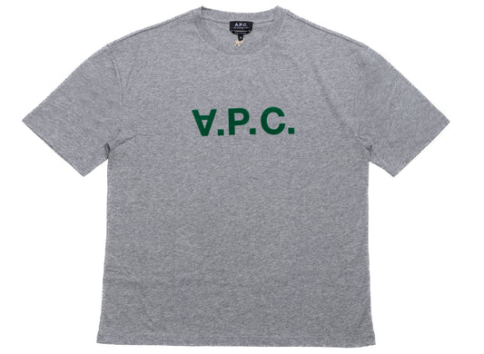 A.P.C. VPC Color H T-Shirt in Grey/Green