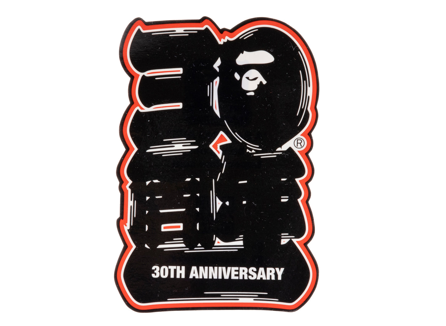 A Bathing Ape Bape 30th Anniversary Logo Sticker