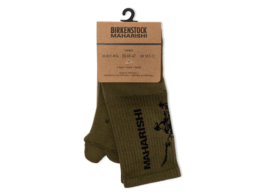 Birkenstock x Maharishi Mogami Tabi Sports Socks in Green