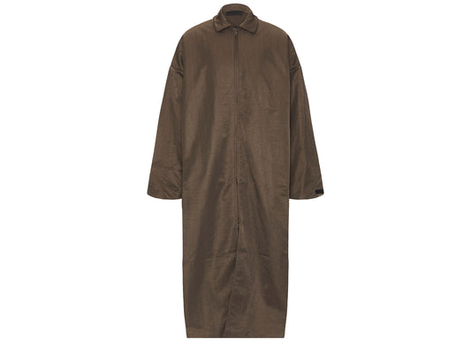 Fear of God Essentials Textured Nylon Trench in Brown