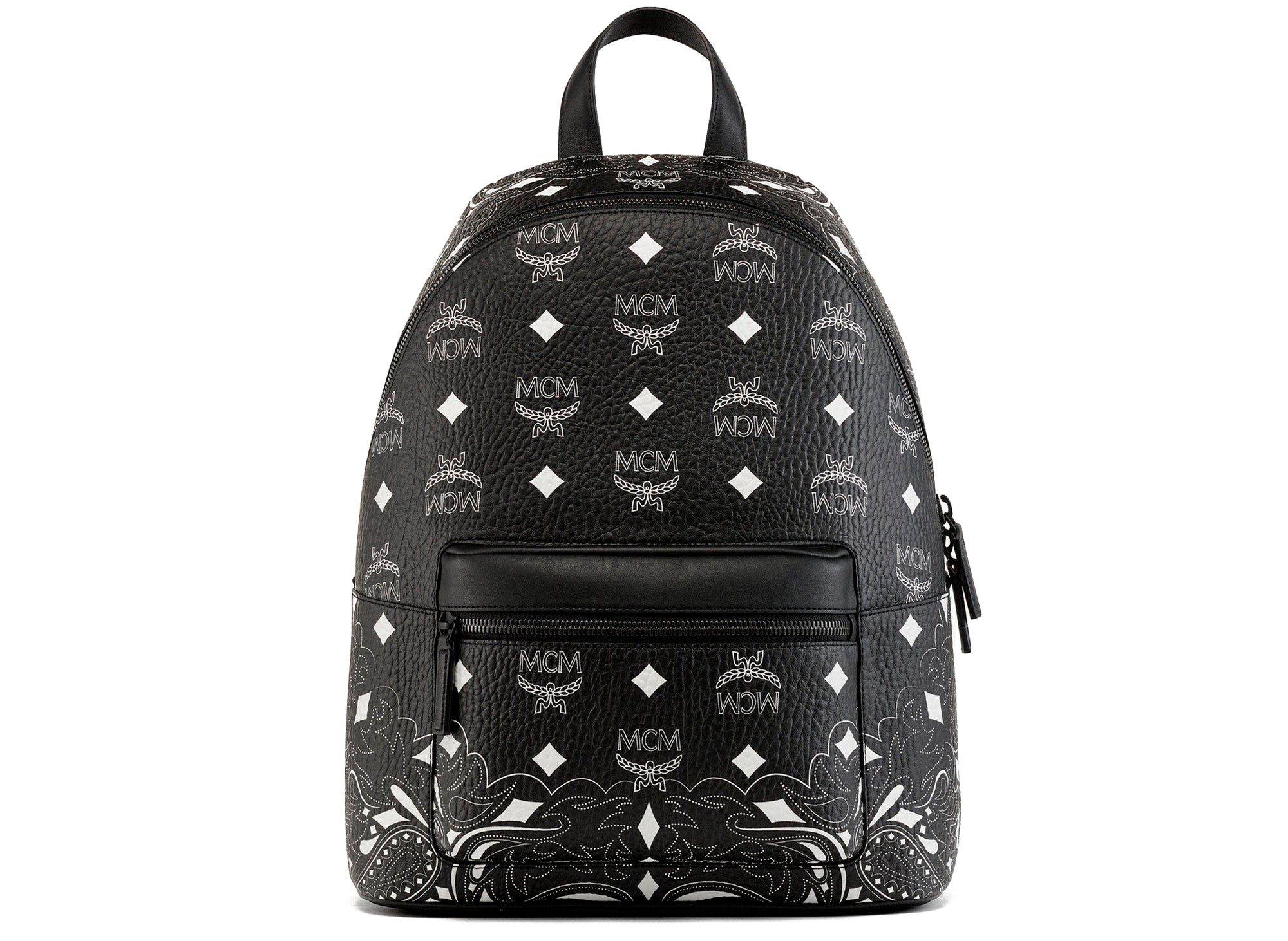 MCM Small Stark VI Leather Backpack on SALE