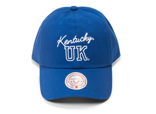 Mitchell & Ness NCAA Kentucky Wildcats Lay Low Strapback