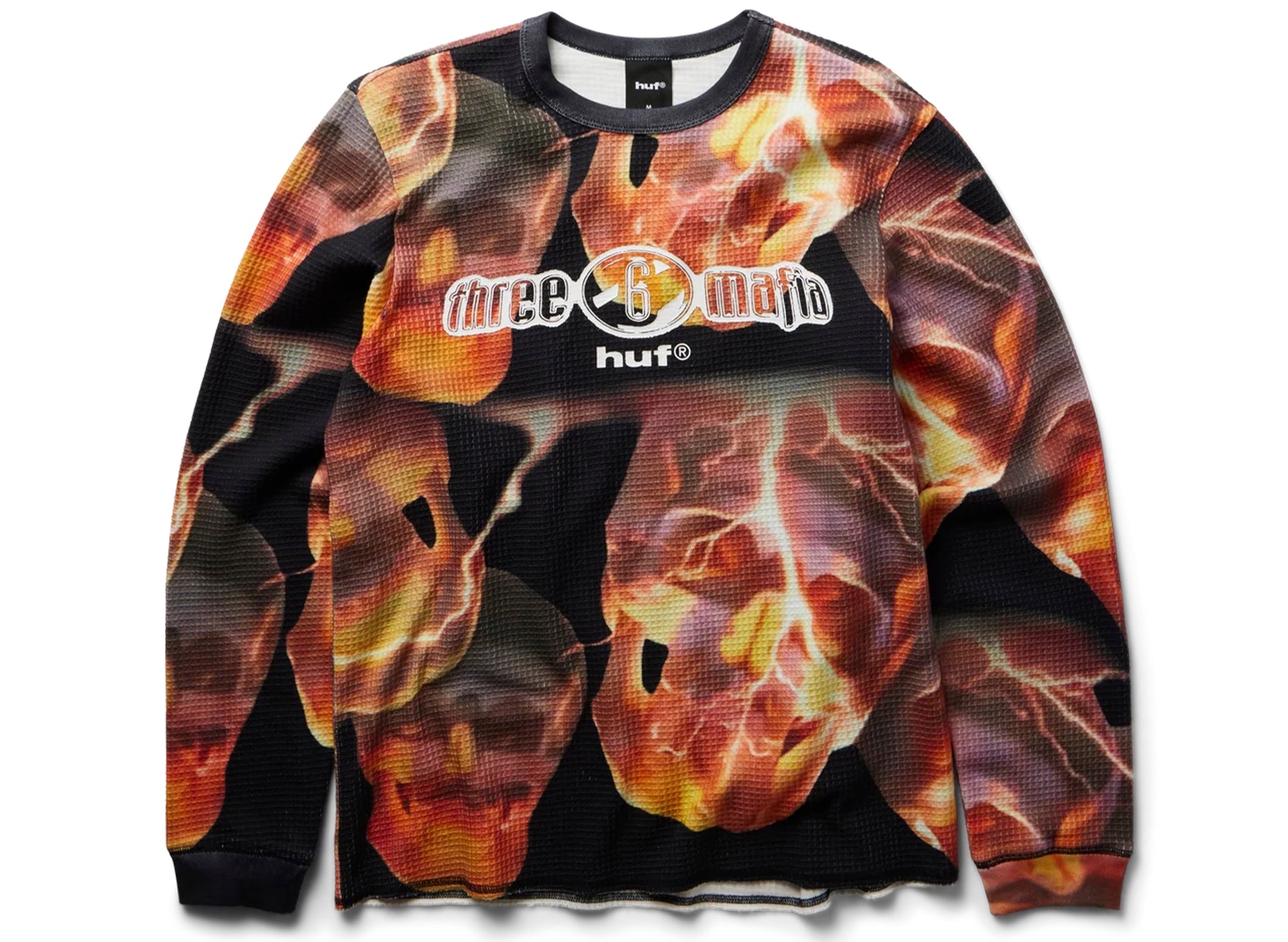 HUF x Three 6 Mafia Torched LS Thermal in Multi – Oneness Boutique