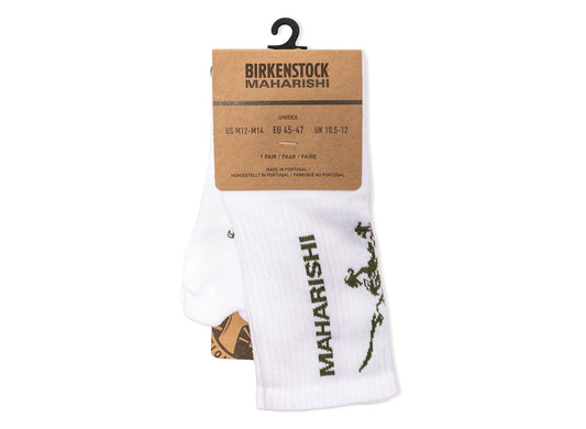 Birkenstock x Maharishi Mogami Tabi Sports Socks in White