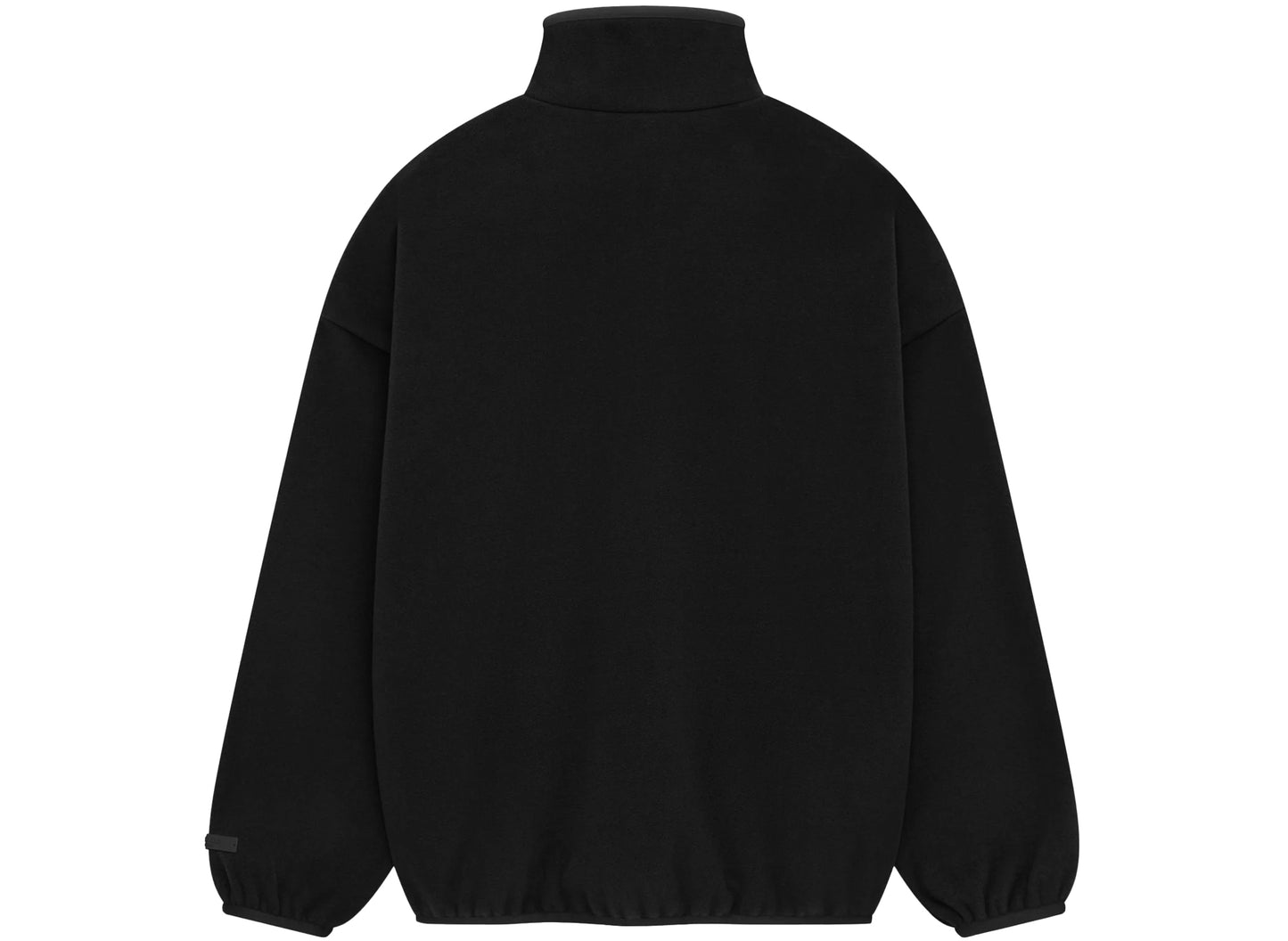Fear of God Essentials Brushed Half Zip Pullover in Black