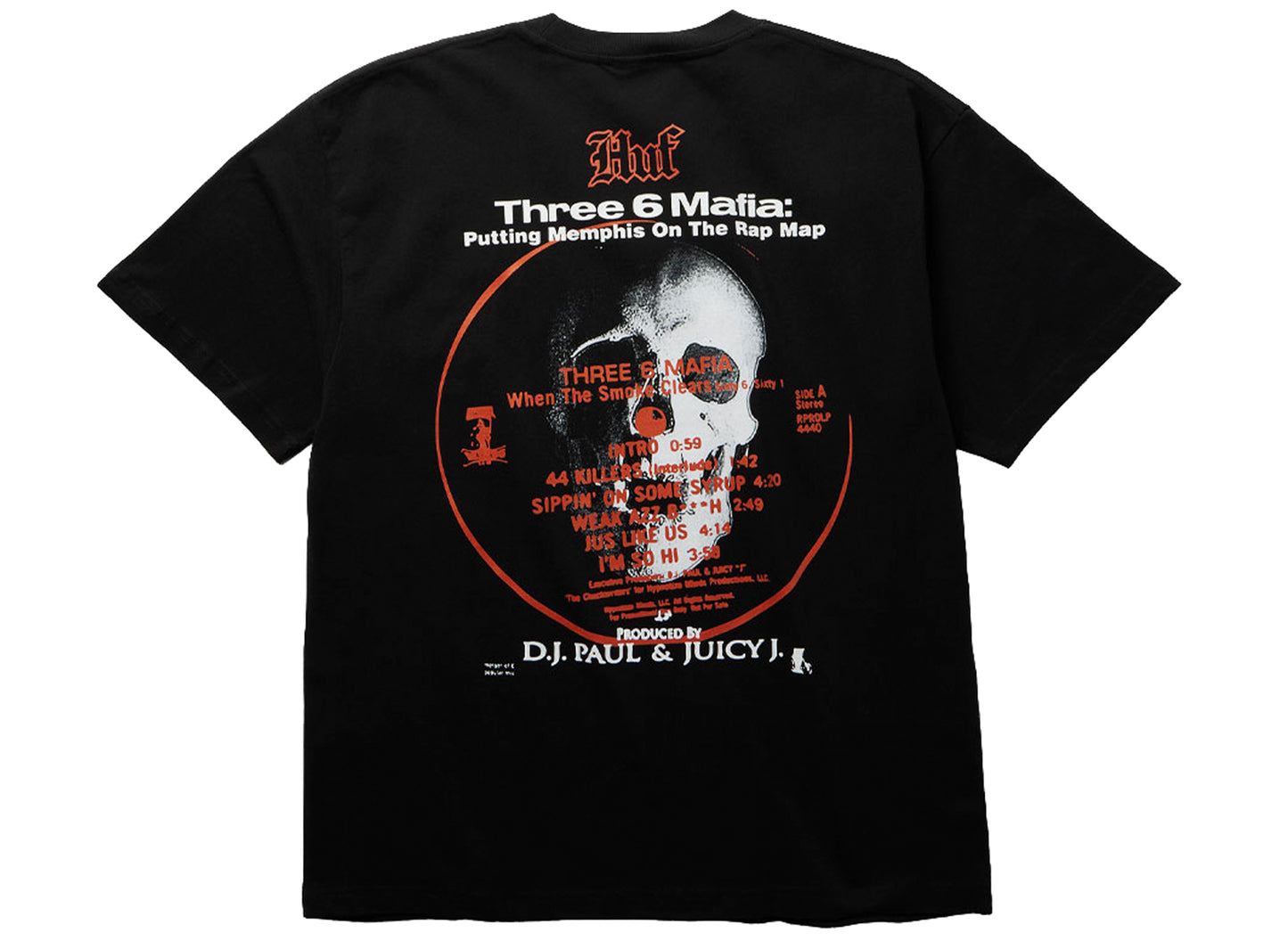 HUF x Three 6 Mafia Mystic Styles SS Tee in Black