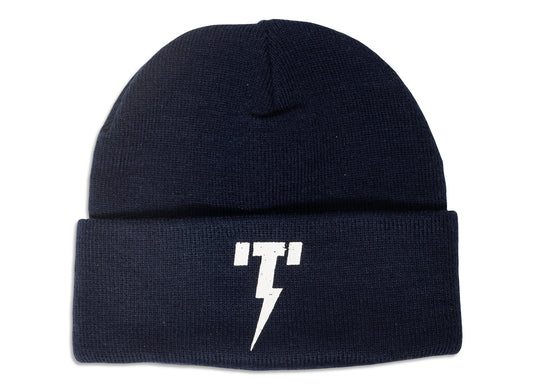 Tackma Big T Logo Beanie in Black