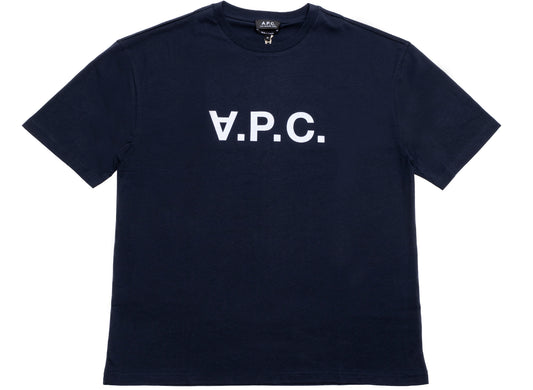 A.P.C. VPC Color H T-Shirt in Navy/White