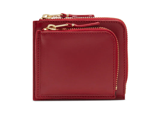 Comme des Garçon Outside Pocket Wallet in Red