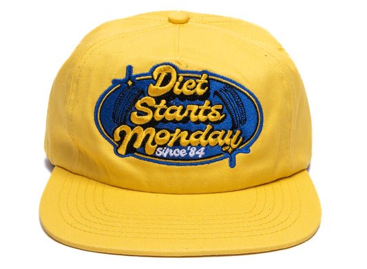 Diet Starts Monday Auto Hat in Yellow
