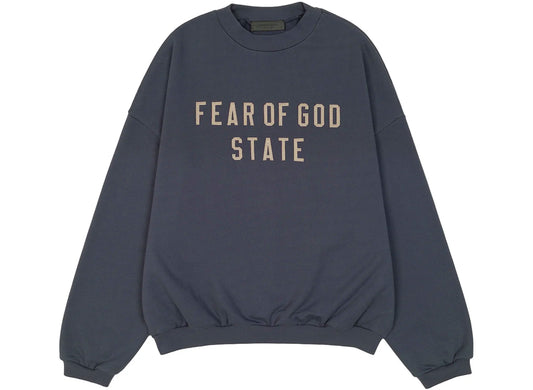 Fear of God Essentials Heavy Fleece Crewneck in Marine