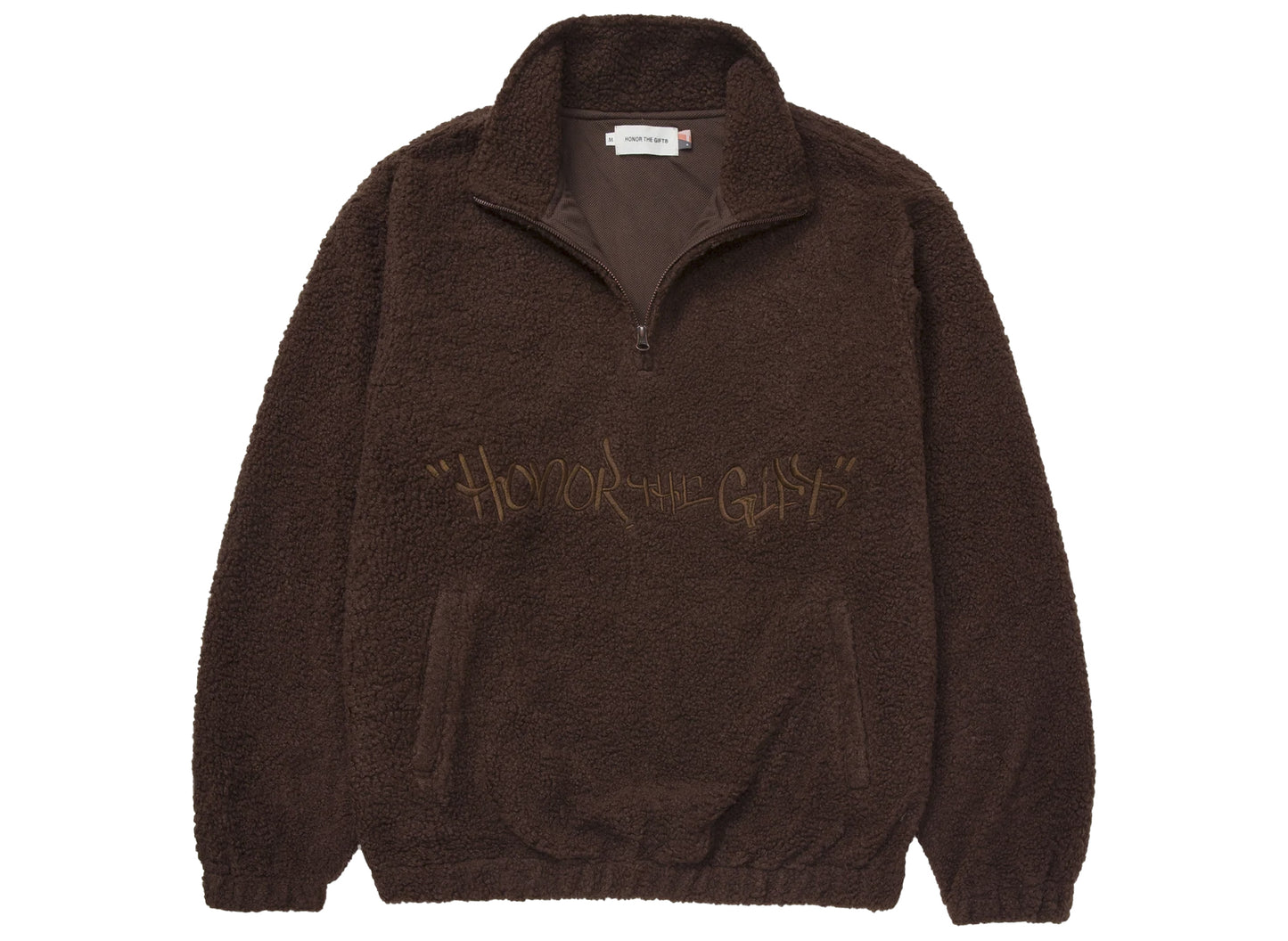 Honor the Gift Script Sherpa Pullover