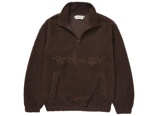 Honor the Gift Script Sherpa Pullover