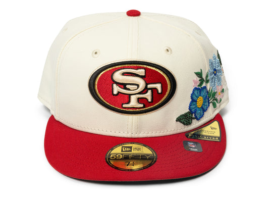 New Era Tonal Florals San Francisco 49ers Fitted Hat