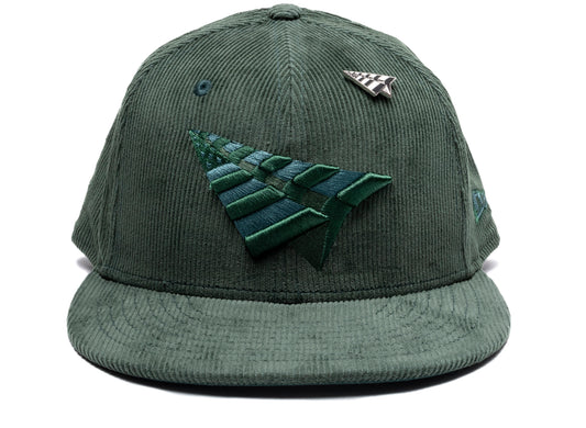 Paper Planes Crown 9Fifty Snapback Hat in Dark Green