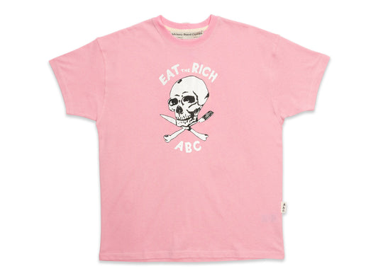 Advisory Board Crystals Abc. Skull S/S Tee in Pink
