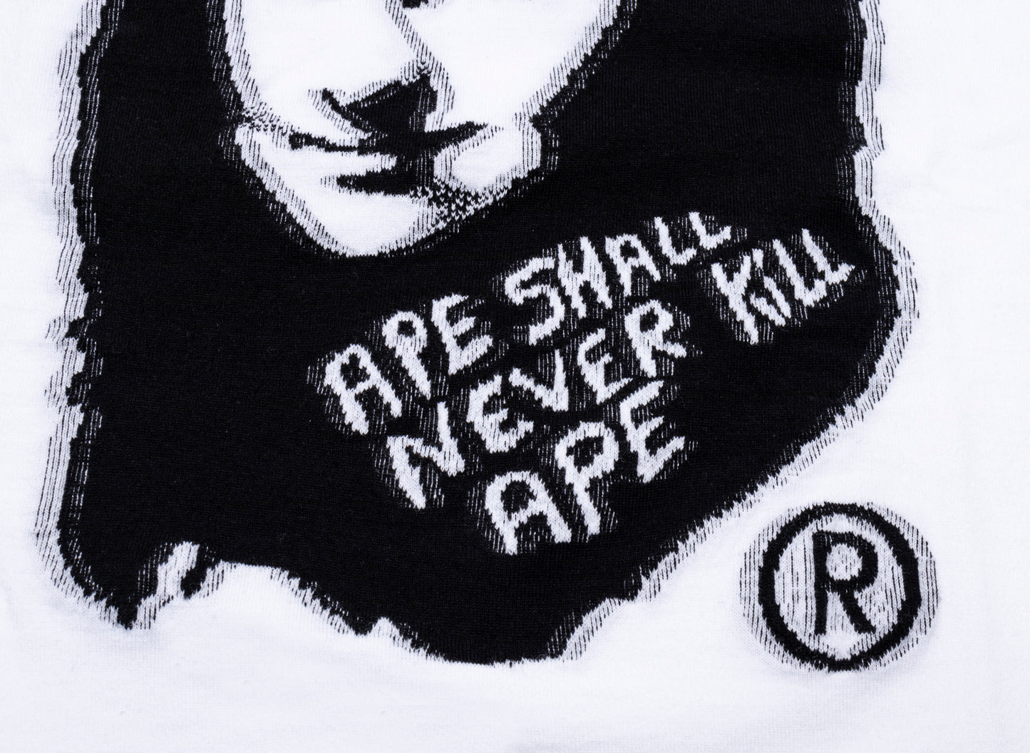 A Bathing Ape Art Print Jacquard Tee in White