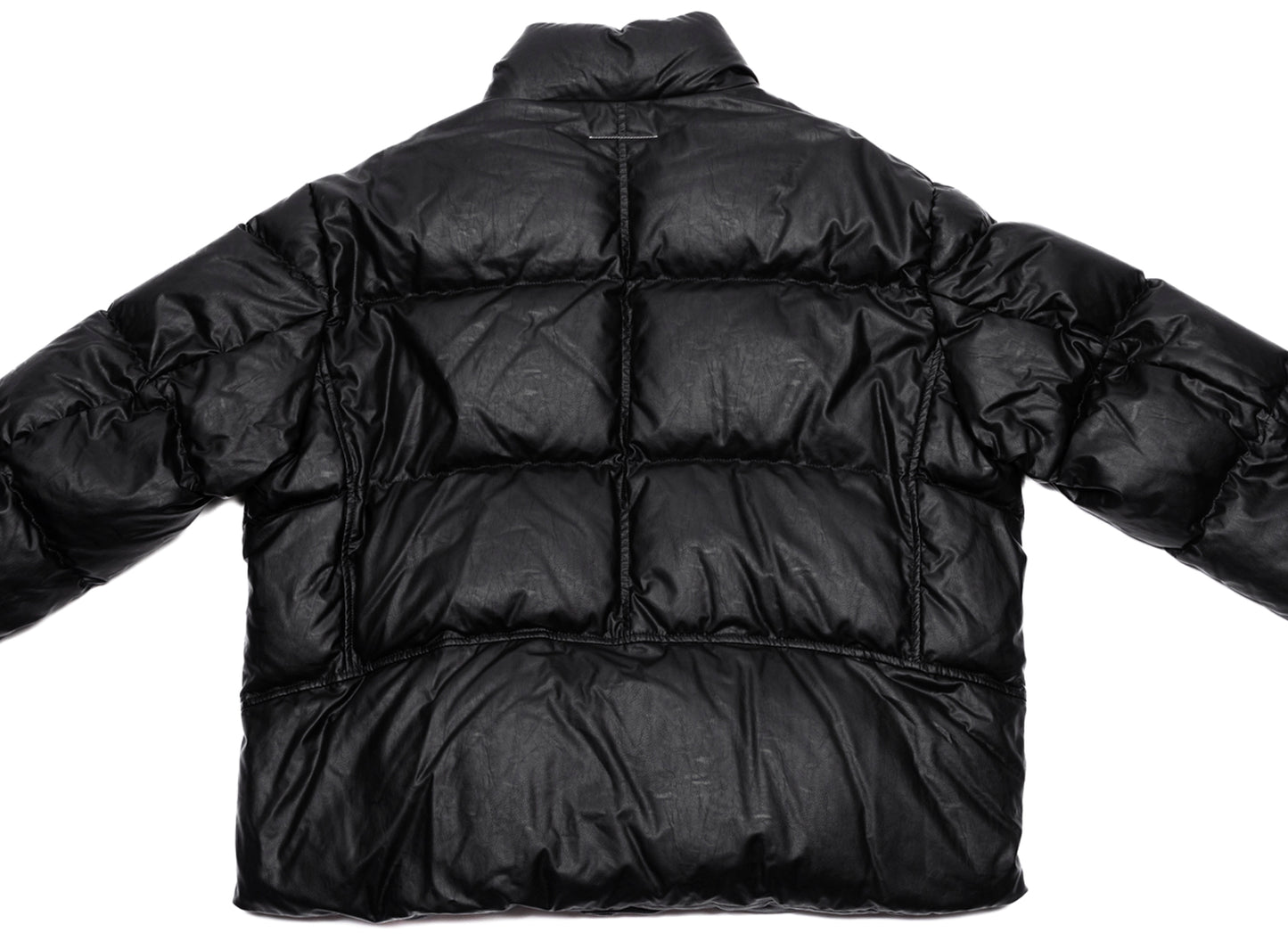 Maison Margiela MM6 Leather Zip Puffer Jacket