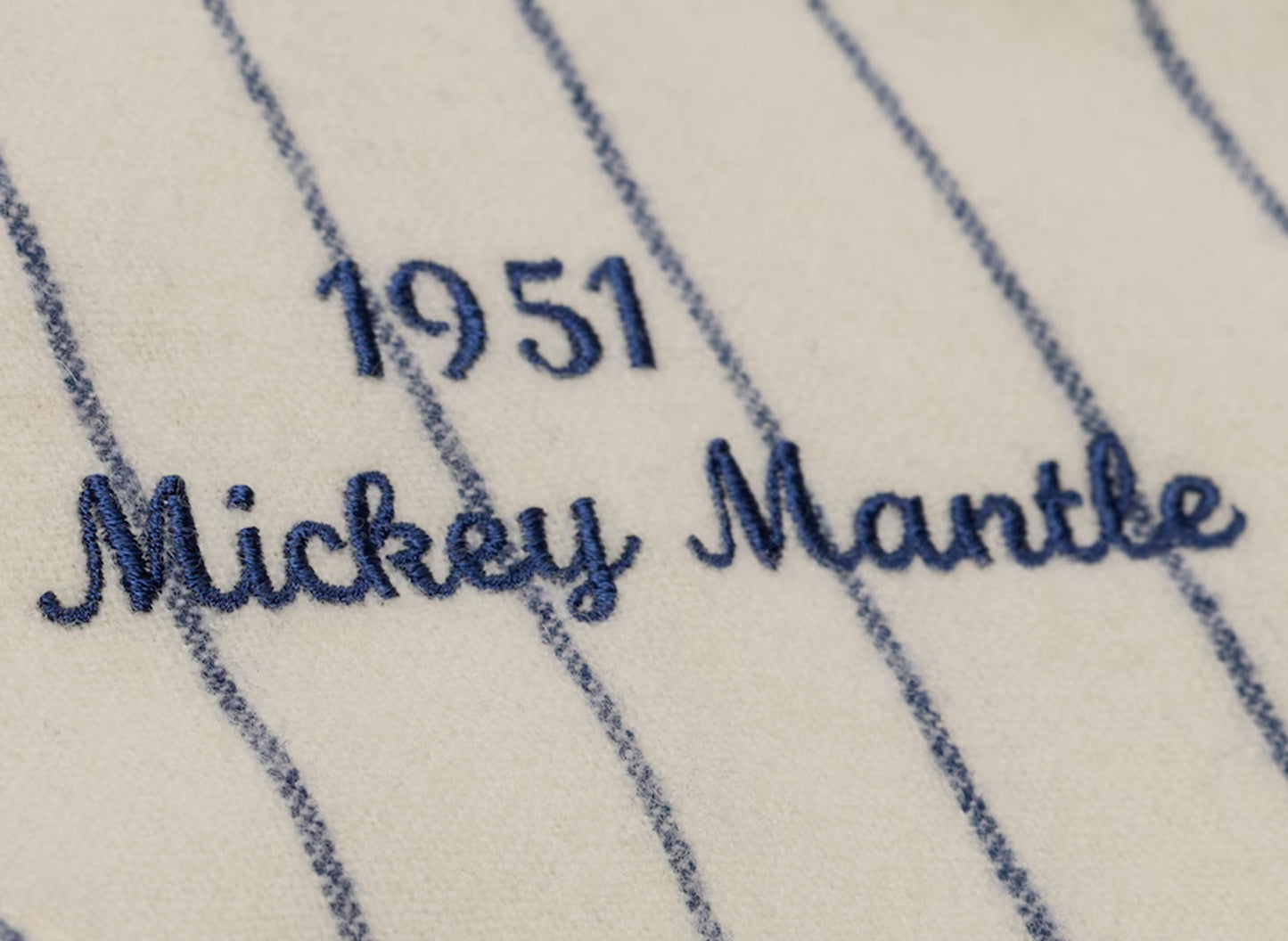 Mitchell & Ness Mickey Mantle Yankees 1951 Authentic Jersey in Cream