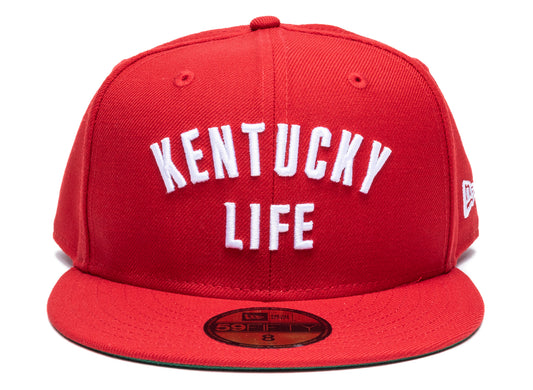 New Era x Oneness Kentucky Life Fitted Hat in Scarlet Red