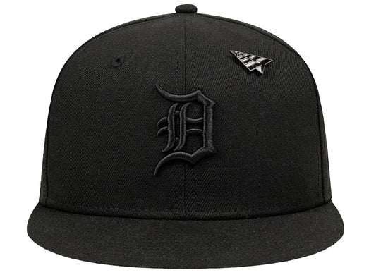 Paper Planes x Detroit Tigers Blackout 9FIFTY Snapback Hat