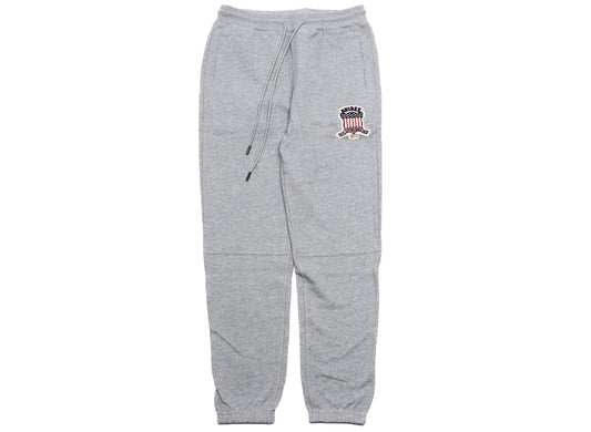 Avirex Icon Jogger Pants in Heather Grey