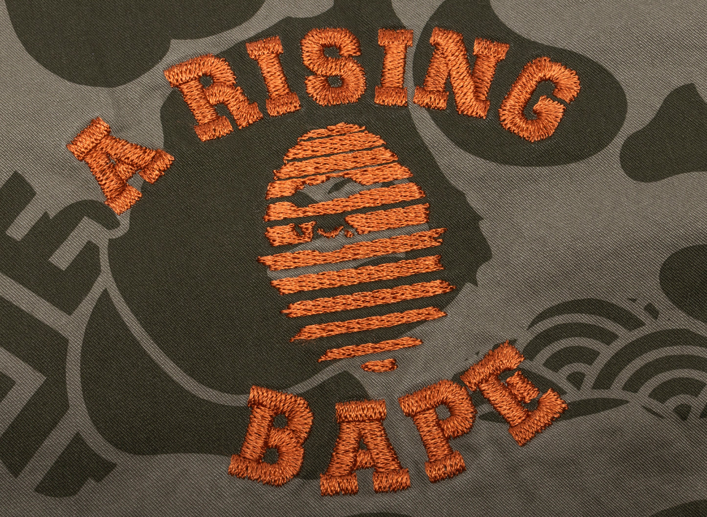 A Bathing Ape Asia Camo Zip Jacket in Olive